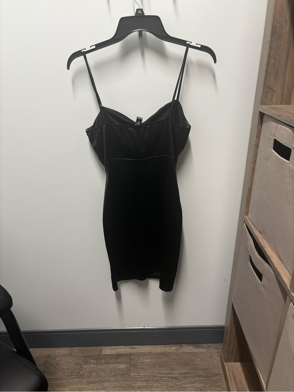 Windsor Black  Spaghetti-Strap Mini Dress